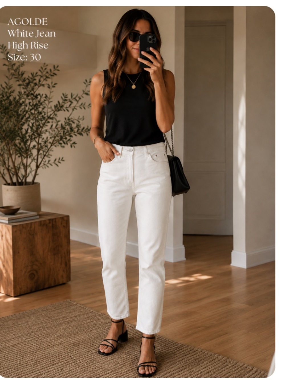 AGOLDE White jean. High rise. 30